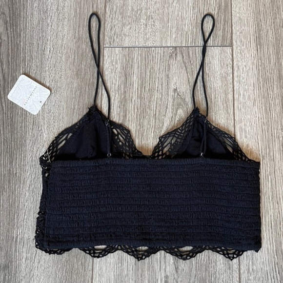 Free People Mariana Bralette In Black Size Extra Small - Picture 15 of 15